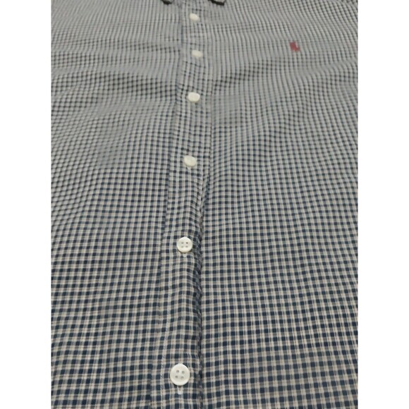Ralph Lauren Mens Shirt Medium Blue Plaid Red Pony Button Up 2X - Picture 7 of 16